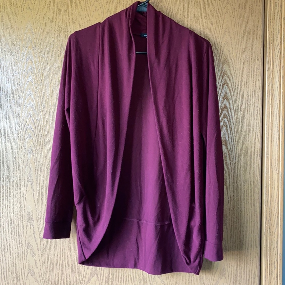 Burgundy cardigan